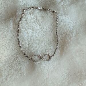 Elegant Silver Infinity Bracelet